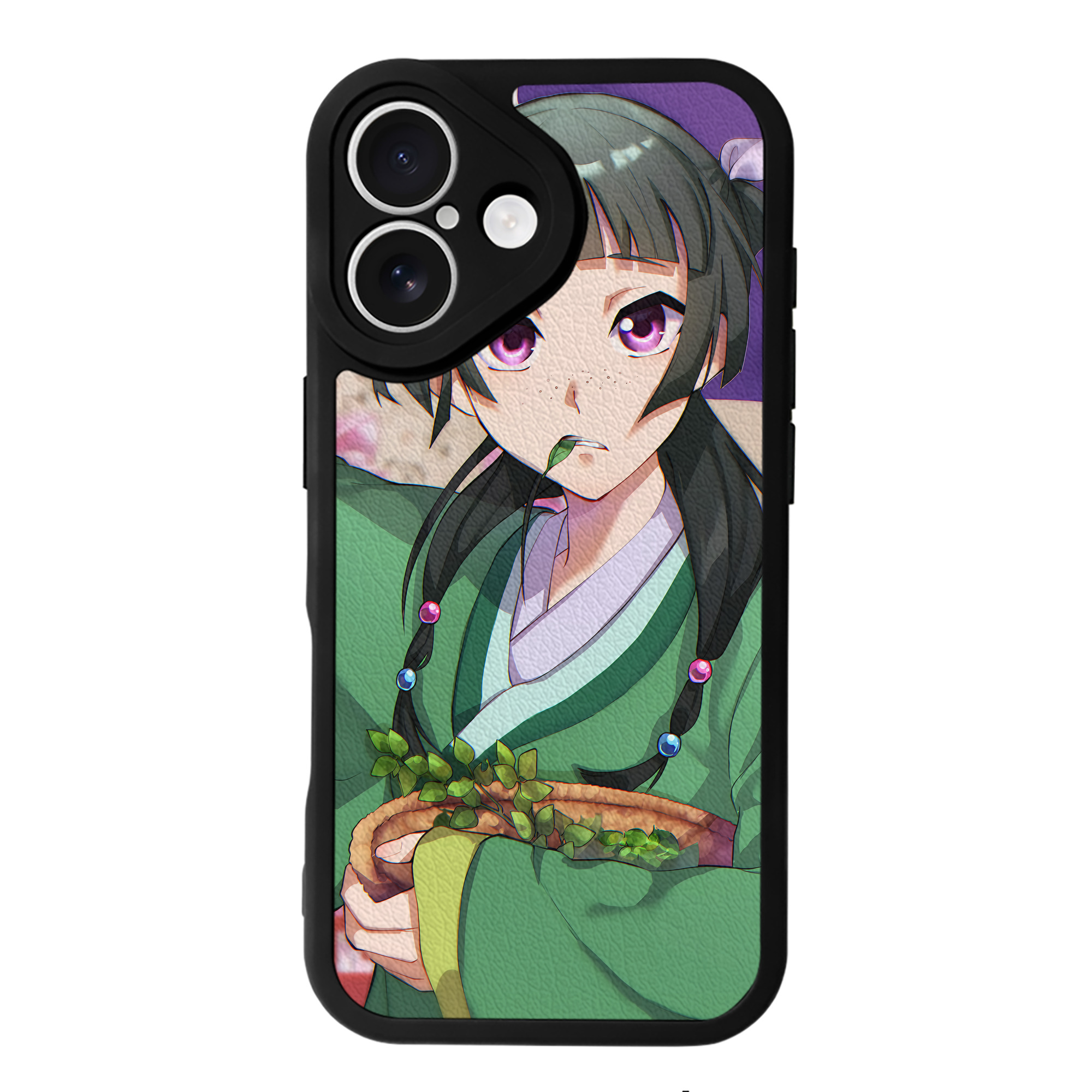 （画像用） 薬屋のひとりごと The Apothecary Diaries 【iPhone 16シリーズ対応】シリコンスマホケース（レザー調） 材質：シリコン